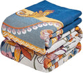 MSGKV Boho Throw Blanket 60"x80" Bed Floral 100% Cotton Blanket Spring Breathable Lightweight Twin Couch Blankets All Seasons Home Decor Muslin