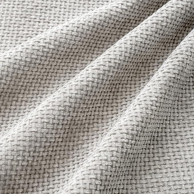 MIULEE Pack of 4 Couch Throw Pillow Covers 18x18 Inch Light Gray Soft Decorative Polyester Pillow Covers Farmhouse Accent Cushion Covers for Boho Spring Home Decor Sofa Bedroom Living Room