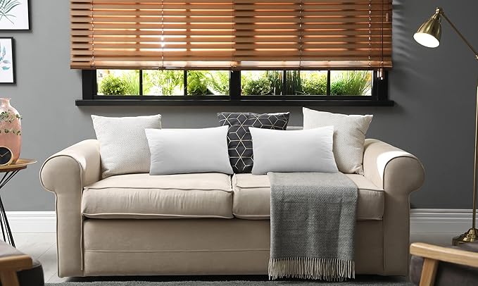Utopia Bedding 20x26 Pillow Inserts, Set of 2, White – Indoor Decorative Throw Pillows for Bed, Sofa & Couch – Soft, Supportive & Fluffy Cushion Inserts