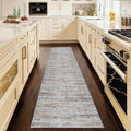 Kitchen Runner Rug 2.5x8 Runners for Hallways，Abstract Washable Runner Rugs Non-Slip Backing Rug Runner, Stain Resistant 8ft Runner Rug,Soft Floor Carpet Rugs for Bedroom，Laundry Room