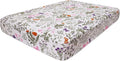 hyha Printed Couch Cushion Covers, Floral Sofa Covers Washable for 2 Cushion Couch, Stretch Pattern Outdoor Cushion Covers for Patio Furniture with Elastic Bottom(Medium, Sage Wild Green)