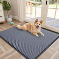 OLANLY Front Door Mat Indoor Outdoor Entrance, Waterproof Heavy Duty Doormat, Fade Resistant, Low Profile, Easy Clean Patio Porch Welcome Floor Mats for Entry, 40x32, Ash Grey