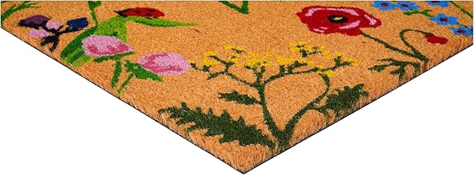 Calloway Mills AZ105992436 Floral Hello Doormat, 24" x 36", Multicolor