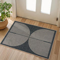 Lahome Enfys Rainbow Indoor Door Mat, 20"x32" Small Black Rugs for Entryway Kitchen Neutral Area Rug, Farmhouse Non Slip Non Shedding Lightweight Floor Carpet for Front Porch