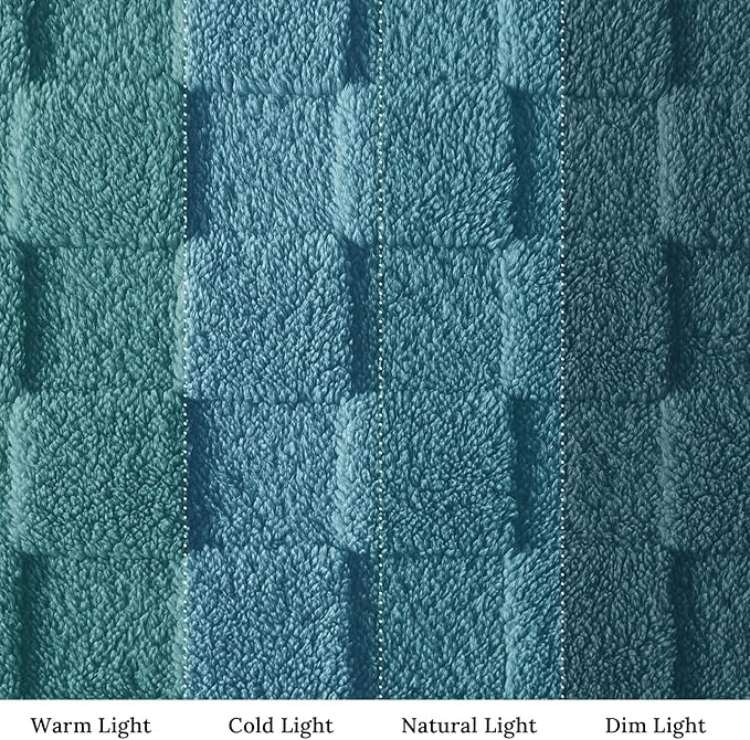 Exclusivo Mezcla Fleece Throw Blanket for Couch,Super Soft and Warm Lightweight Checkered Pattern Blanket for All Seasons, 50x60 Inches, Slate Blue