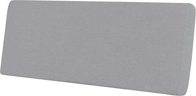 Easy-Going Stretch Cushion Cover Sofa Cushion Furniture Protector Sofa Seat Sofa Slipcover Sofa Cover Soft Flexibility with Elastic Bottom(Oversized Sofa Cushion, Silver Gray)