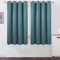 LEMOMO Sea Teal Thermal Blackout Curtains/52 x 63 Inch/Set of 2 Panels Room Darkening Curtains