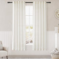 Natural Linen Curtains 72 inches Long for Bedroom Thermal Insulating Privacy Light Filtering 2 Panels Set Back Tab Drapes for Living Room Classroom Kitchen Bathroom Dining Room 40x72 inch