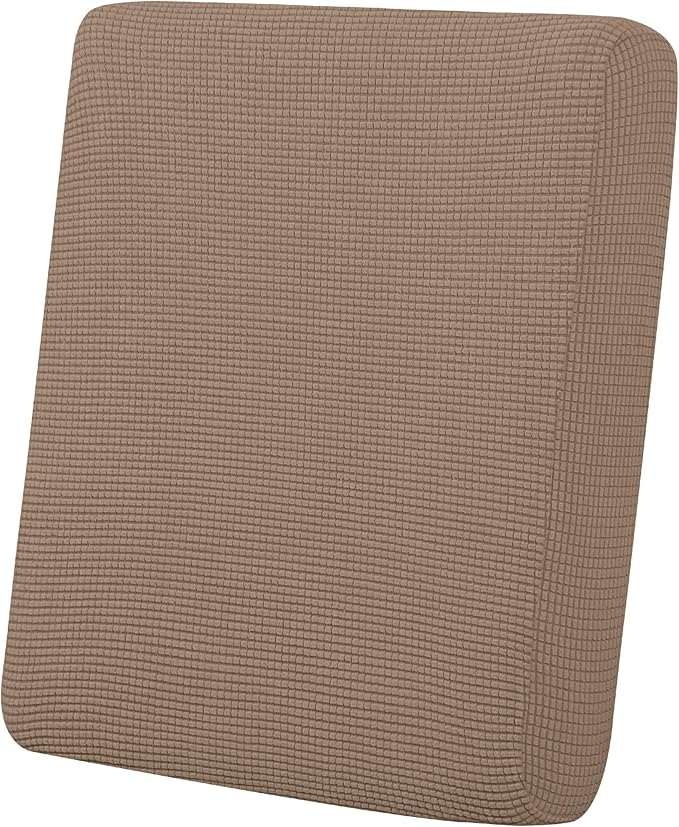 Easy-Going Stretch Cushion Cover Sofa Cushion Furniture Protector Sofa Seat Sofa slipcover Sofa Cover Soft Flexibility with Elastic Bottom(Chair Cushion,Camel)