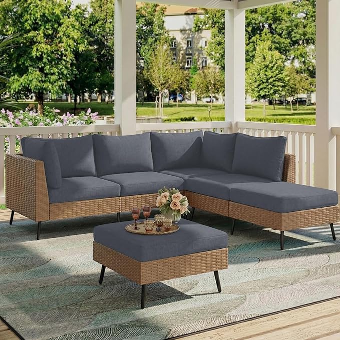 hyha Milk Silk Couch Cushion Covers, Soft Magic Sofa Covers Washable for 2 Cushion Couch, Stretch Sectional Outdoor Cushion Covers for Patio Furniture with Elastic Bottom(Medium, Dark Gray)