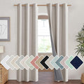NICETOWN Brich Vintage Open Linen Weave Flax Thermal Curtains, 100% Blackout Curtains 84" Long for Dining Room, Soundproof Window Treatment Drapes for Hall Room, 42" Wide Per Panel, Set of 2