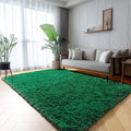 ONASAR Dark Green Area Rugs for Living Room Bedroom, 5x8 Fluffy Shaggy Large Rug, Indoor Ultra Soft Plush Floor Carpets for Kids Boys Girls Teen Dorm Nursery Playroom Home Decor Aesthetic