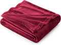 Bedsure GentleSoft Fleece Blanket Twin Size Red - 300GSM Lightweight Plush Fuzzy Cozy Soft Warm Blanket for Bed, Sofa, Couch, Travel, Camping, 60x80 inches