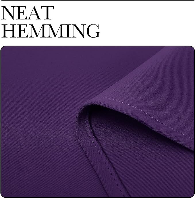 NICETOWN RV Blackout Curtains for Camper Windows, Kitchen Curtains Blackout Drapes & Curtains, Energy Smart Window Treatment Curtain Panels for Bedroom (Royal Purple, 42 in x 36 in (W x L), Set of 2)