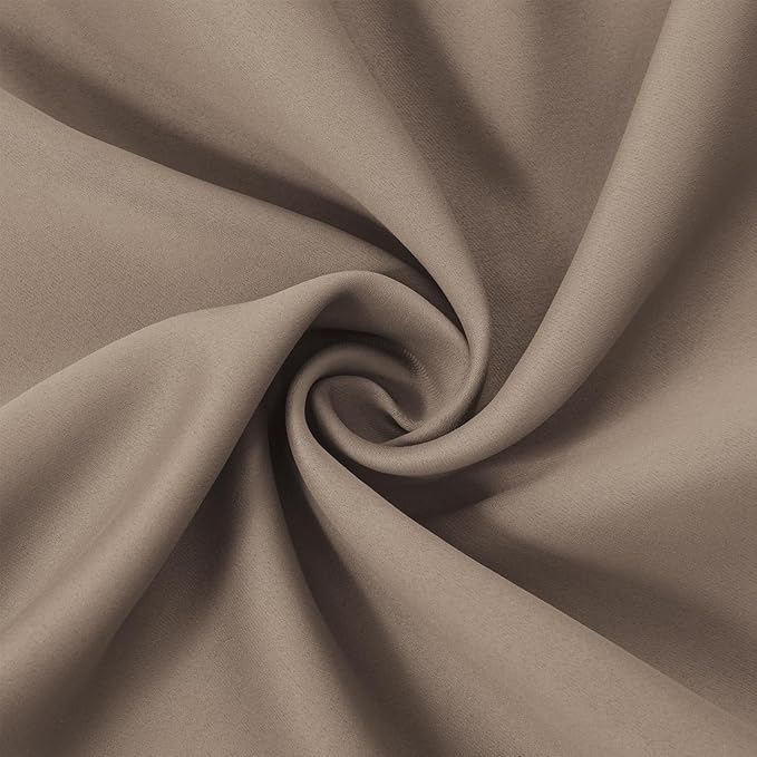 LEMOMO Cappuccino Thermal Blackout Curtains/52 x 108 Inch/Set of 2 Panels Room Darkening Curtains for Bedroom