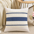Fancy Homi Set of 1 Dusty Blue Vintage Decorative Throw Pillow Covers 16x16 Inch for Couch Bed Sofa Chair Bedroom, Rustic Retro Square Cushion Case, Modern Farmhouse Boho Living Room Decor Indoors