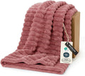 Bedsure GentleSoft Dusty Pink Twin XL Blanket for Bed - Cozy Soft Blankets for Women, Cute Small Fleece Throws for Girls, Birthday Gifts for Women Decor Gifts for Mom, 66x90 Inches