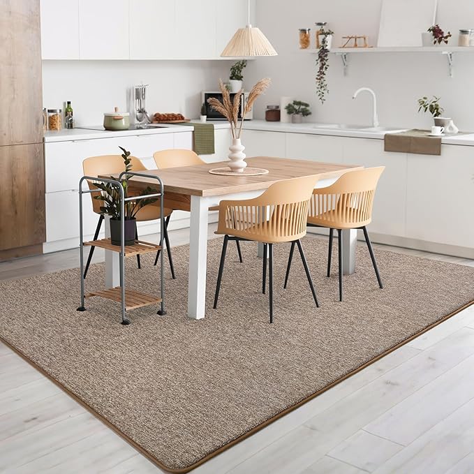 AROGAN Washable 2x8 Runner Rug for Hallway, Long Runner Rugs wtih Soft Memory Foam for Bedroom, Non Slip Backing Carpet Runners for Hallways, Kitchen, Bathroom, Entryway Home Decor, Matte Brown