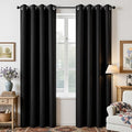Joydeco Blackout Curtains 84 Inch Length 2 Panels Set, Thermal Insulated Long Drapes 2 Burg, Room Darkening Grommet Drapes for Living Room Bedroom Window