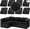 Outdoor Cushion Covers Set,8PCS Patio Furniture Couch Seat Slipcovers, Replacement for Sofa Sectional Chair(Cover，Only)