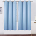 LEMOMO Sky Blue Thermal Blackout Curtains/42 x 72 Inch/Set of 2 Panels Room Darkening Curtains for Bedroom