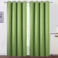 LEMOMO Light Green Thermal Blackout Curtains/52 x 108 Inch/Set of 2 Panels Room Darkening Curtains for Bedroom