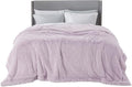Bedsure GentleSoft Fluffy Lavender Purple King Size Blanket for Bed, Thick Soft Sherpa Faux Fur Fleece Bedding Fuzzy Plush Winter Warm Large King Blanket, Cozy Purple Gifts for Men Women, 108x90