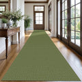 KOZYFLY Extra Long Runners for Hallways 3x20 ft Washable Kitchen Runner Non Slip Rubber Backed Hallway Rug Cotton Entryway Runner Rug Floor Carpet for Indoor Hall, Kitchen, Bright Green/Earthy Green