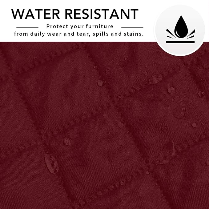 Easy-Going Sofa Slipcover L Shape Sofa Cover Sectional Couch Cover Furniture Protector Mat for Pets Dog Cat (Large,Christmas Red/Christmas Red)