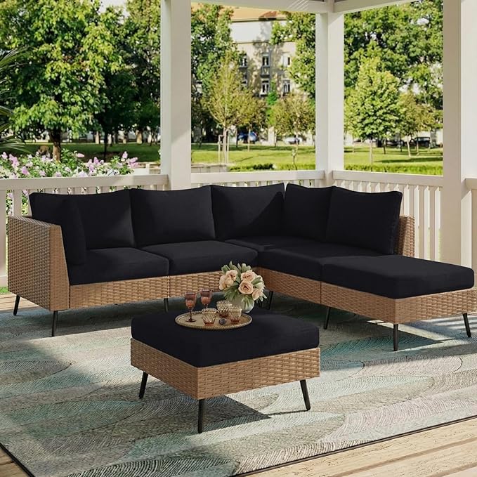 hyha Milk Silk Couch Cushion Covers, Soft Magic Sofa Covers Washable for 3 Cushion Couch, Stretch Sectional Outdoor Cushion Covers for Patio Furniture with Elastic Bottom(Large, Black)