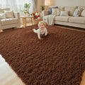 Rugs for Living Room 5x8, Alfombras para Salas Shag Large Plush Soft Area Rug, Shaggy Carpets for Bedroom, Kids Boys Girls Home Decor Aesthetic(Coffee, 5 x 8)