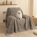 MYSKY HOME Oversized Armchair Couch Cover for 1 Cushion Couch, Washable Sofa Protector, Chair Couch Covers Sofa Covers Sofa Throws Sofa Slipcovers Futon Cover for Pet, Kid, 71"X91", Sand