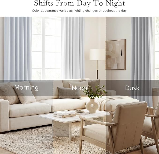Pony Dance Short Curtains for Bathroom Window, Half Drapes for Kitchen Window, loft Thermal Insulated Curtain Tiers for Bedroom/Basement, Long 24 x Wide 29 inches per Panel, Greyish White, Set of 2