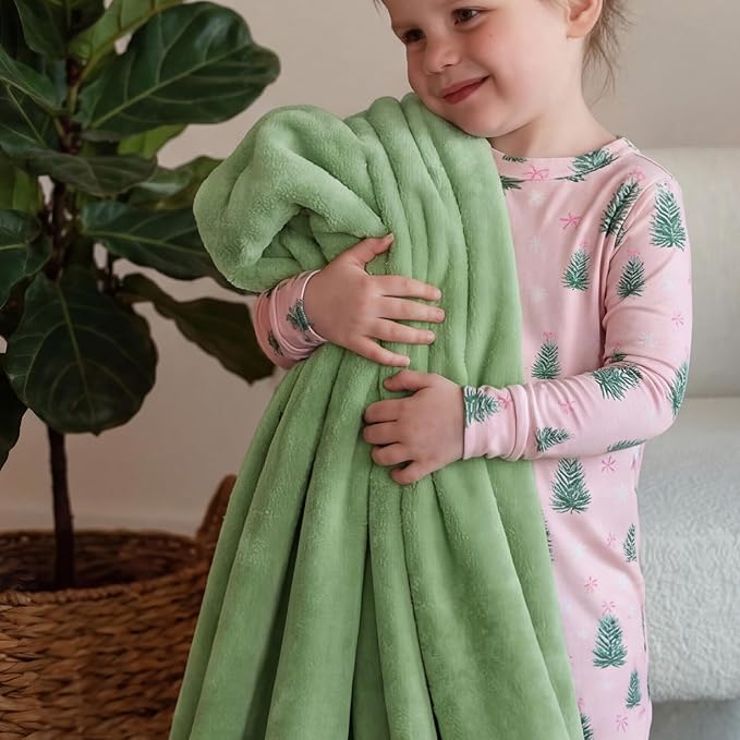 Bedsure GentleSoft Green Fleece Blankets King Size - Bed Blanket Soft Lightweight Plush Cozy Fuzzy Luxury Microfiber, Emerald, 108x90 inches