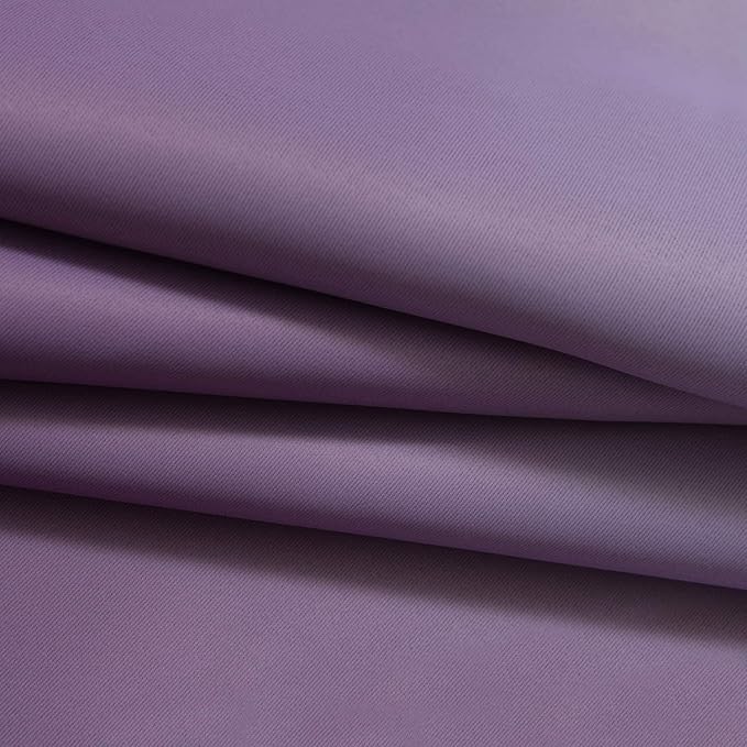 Yakamok Light Blocking Ombre Curtains, Greyish White and Purple Gradient Color Curtains, Room Darkening Grommet Window Drapes for Bedroom(Purple, 42x63 Inch, 2 Panels)