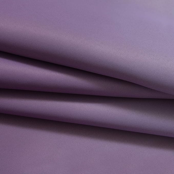 Yakamok Room Darkening Ombre Curtains 84 Inch Length, Purple and Greyish White Thermal Insulated Gradient Color Curtains,Light Blocking Grommet Window Drapes for Bedroom,70 Inch Width,2 Panels