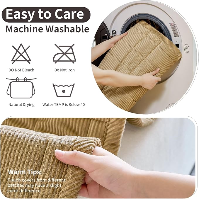 Couch Covers for Dogs Washable, Non Slip Couch Covers for Loveseat Sofa Pet Friendly, Soft Fuzzy Sofa Covers for Pet, Dog Couch Cover Furniture Protector(1PC,Light Brown,27.6"x94.5")