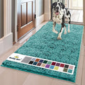 Muddy Mat® | Super Absorbent Door Mat Indoor, Microfiber Quick Dry Chenille Entryway Rug, Non-Slip Front Door Mat, Indoor Mats for Entryway, Machine Washable Pet Rug, Teal 35"x60"