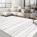 Nakagishi 9x13 Area Rugs Living Room: Washable Boho Large Neutral Soft Farmhouse Rug Stain Resistant Modern Moroccan Non-Slip Indoor Carpet for Bedroom Nursery Kids Playroom Office Dining Room- Grey