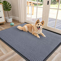 OLANLY Front Door Mat Indoor Outdoor Entrance, Waterproof Heavy Duty Doormat, Fade Resistant, Low Profile, Easy Clean Patio Porch Welcome Floor Mats for Entry, 47x34, Ash Grey