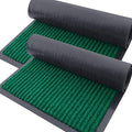 OLANLY Front Door Mat Indoor Outdoor Entrance, 2-Pack 33 x 21 Inch, Waterproof Heavy Duty Doormat, Fade Resistant, Low Profile, Easy Clean Patio Porch Welcome Floor Mats for Entry, Green