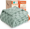 Bedsure GentleSoft Twin Blanket for Bed - Super Soft Cozy Spring Blankets for Kids Girls, Cute Fuzzy Fleece Throws for Bedroom Couch, Sage Green, 60x80 Inches