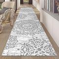 HEBE Hallway Runner Rug 2'x10' Washable Vintage Distressed Area Rugs Non Slip Laundry Rug Runner Boho Floor Carpet Runners for Hallways Entryway Laundry Room Kitchen Bathroom