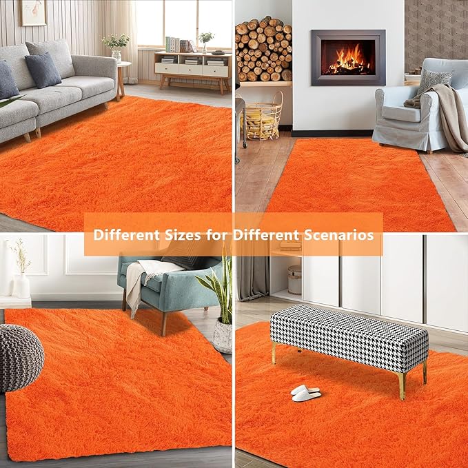Boshengya 10X14 Large Area Rugs for Living Room Bedroom,Big Shag Rug for Bedroom Dorm,Soft Fluffy Indoor Carpet Nursery Rugs for Kids Girls Room Home Decor