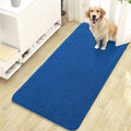 OLANLY Dog Door Mat for Muddy Paws 47x24, Absorbs Moisture and Dirt, Absorbent Non-Slip Washable Doormat, Quick Dry Chenille Mud Mat, Entry Indoor Entryway Carpet for Inside Floor, Deep Navy Blue
