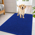 OLANLY Dog Door Mat for Muddy Paws 44x32, Absorbs Moisture and Dirt, Absorbent Non-Slip Washable Doormat, Quick Dry Chenille Mud Mat for Dogs, Entry Indoor Entryway Carpet for Inside Floor, Royal Blue