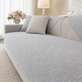 Soft Waterproof Chenille Cover Washable, Non Slip Sectional Sofa Covers for 3 Cushion Couch Sofa L Sharped Sofa Slipcover for Pets, Furniture Protector (1 PCS 27"x27" Light Grey)
