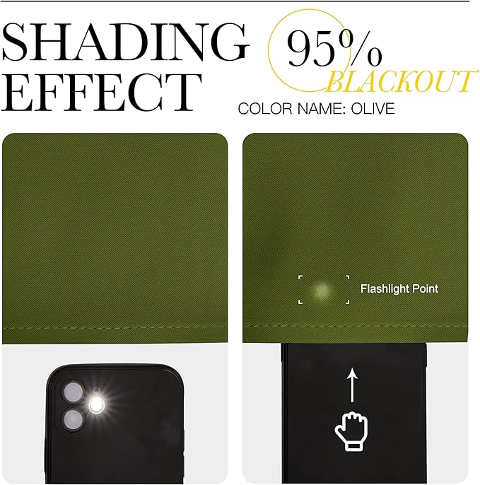 NICETOWN Olive Curtains 102 inches Long, Grommet Thermal Insulated Solid Blackout Curtains Privacy Window Treatments for Bedroom/Living Room, W46 x L102, 2 Panels