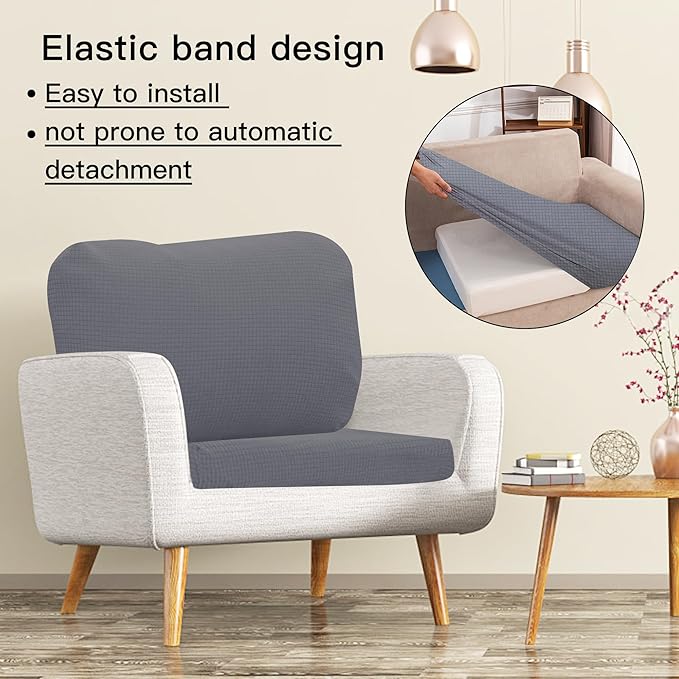 Outdoor Cushion Covers Set,14PCS Patio Furniture Couch Seat Slipcovers, Replacement for Sofa Sectional Chair(Cover，Only)
