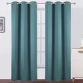 LEMOMO Sea Teal Thermal Blackout Curtains/42 x 95 Inch/Set of 2 Panels Room Darkening Curtains for Bedroom